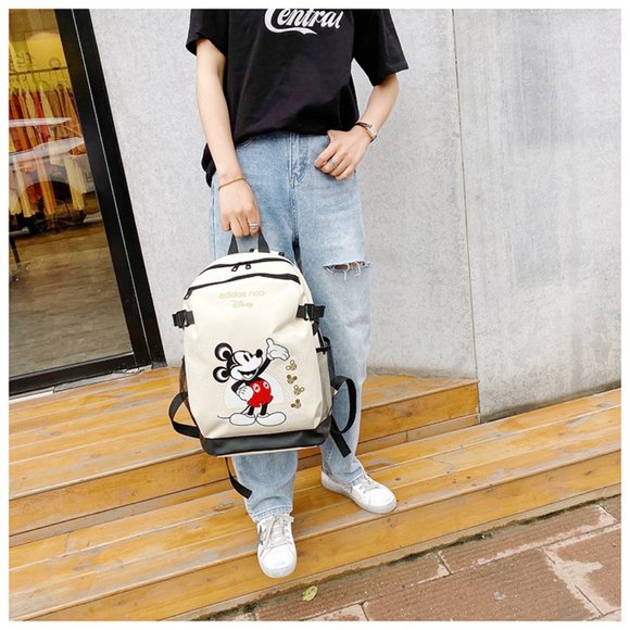 Adidas Mickey Mouse White Backpack - Picture 3 of 4